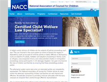 Tablet Screenshot of naccchildlaw.org